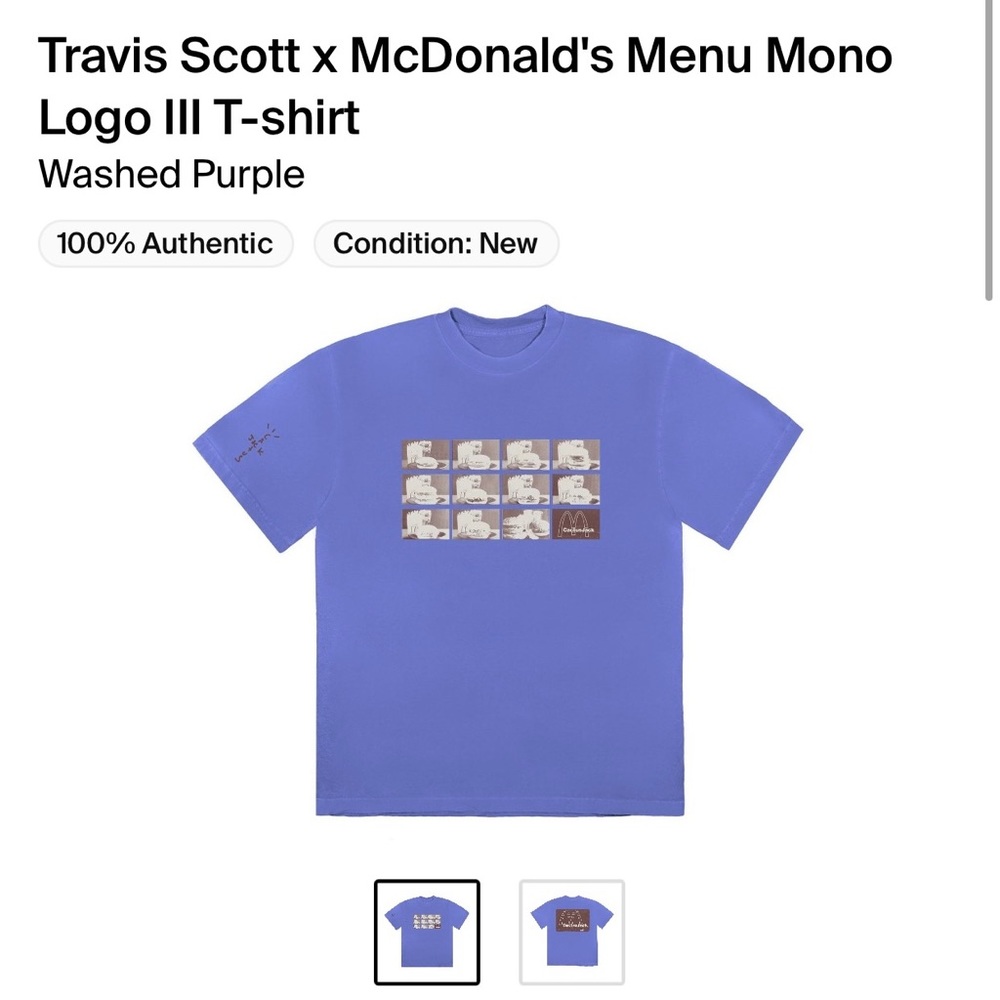 Travis Scott x McDonald T-shirt